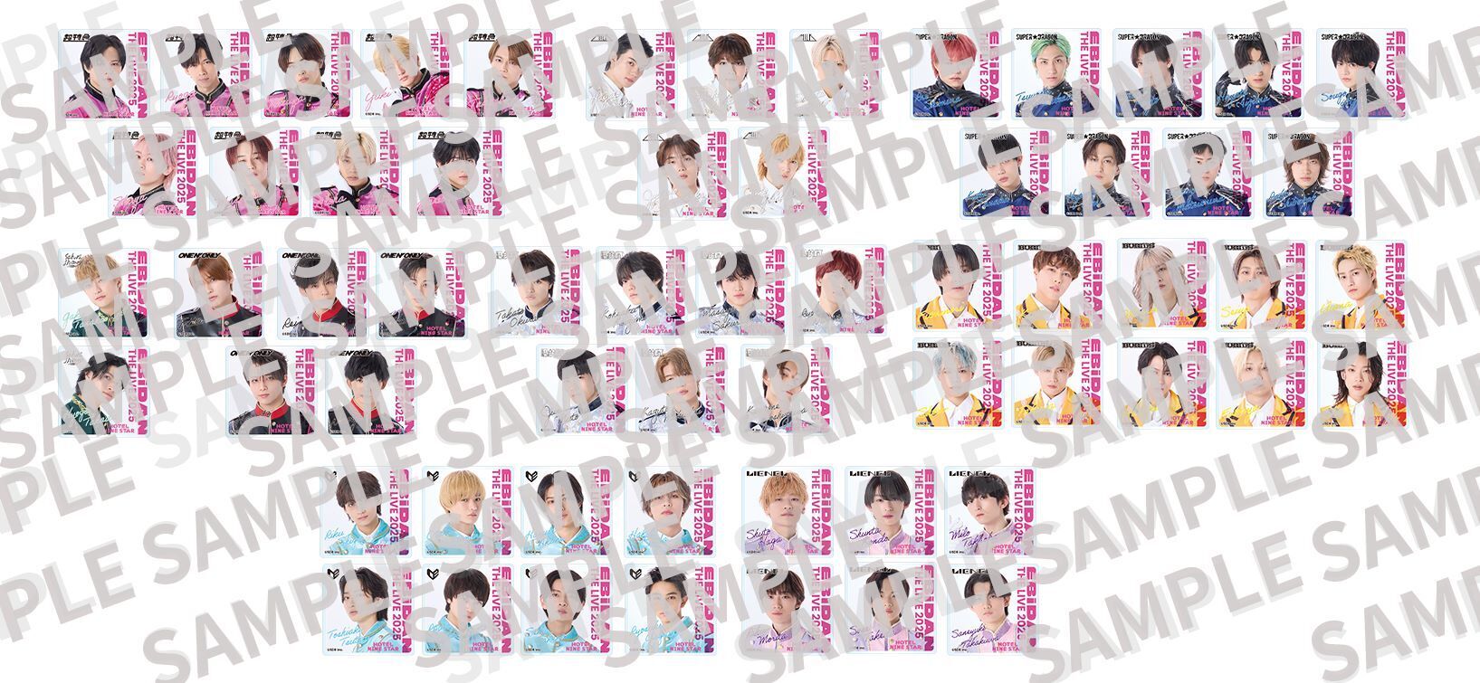 EBiDAN THE LIVE 2025 HOTEL NINE STAR」デコガチャ販売決定
