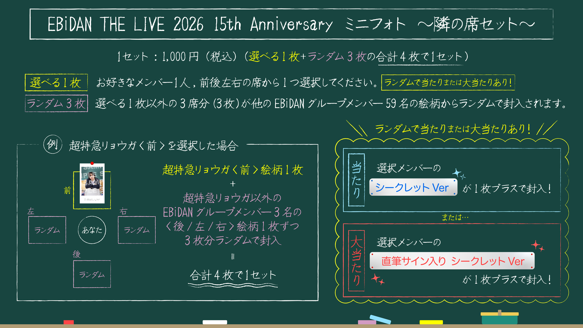 EBiDAN THE LIVE 2026 15th Anniversary』オフィシャルグッズ＆生写真